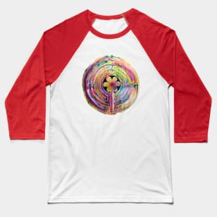 Watercolor Painted Labyrinth Baseball T-Shirt